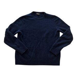Quince Navy Blue Crewneck Cashmere Sweater